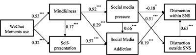 The effect of mindfulness on online self-presentation, pressure, and addiction on social media